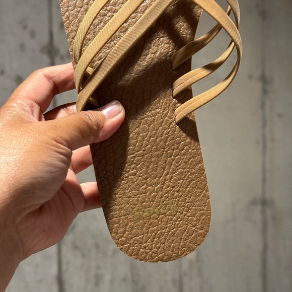 Sanuk Women's Size 10 Tobacco Brown Yoga Sandy Sandals Comfort Casual Everyday - Picture 4 of 4